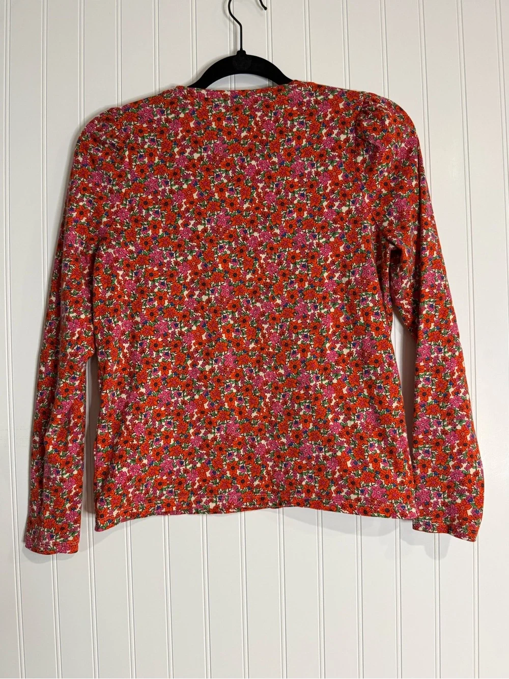 J.Crew Puff Sleeve Long Sleeve Floral Top